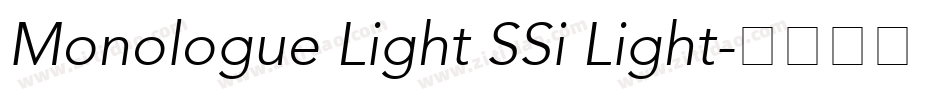 Monologue Light SSi Light字体转换